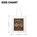 Rush Order - America 250 12 oz Canvas Tote Bag - Mount Rushmore