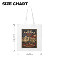 Rush Order - America 250 12 oz Canvas Tote Bag - Mount Rushmore