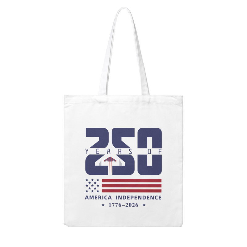 Rush Order - America 250 12 oz Canvas Tote Bag- 250 years