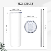 Rush Order - 20oz Stainless Steel Straw Tumbler