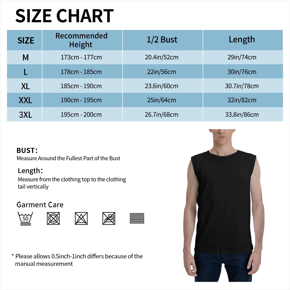 Rush Order - Cotton Sleeveless T-Shirt