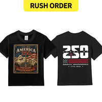 Rush Order - Kids’ America 250 Cotton T-Shirt