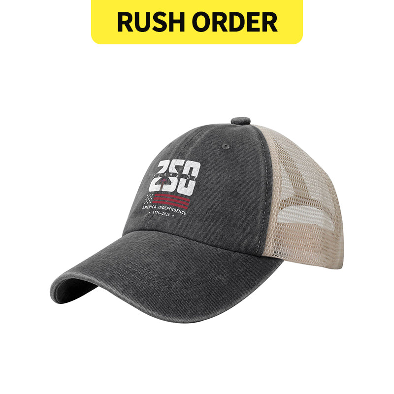 Rush Order - America 250 Washed Denim Cap