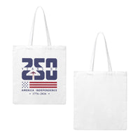 Rush Order - America 250 12 oz Canvas Tote Bag- 250 years