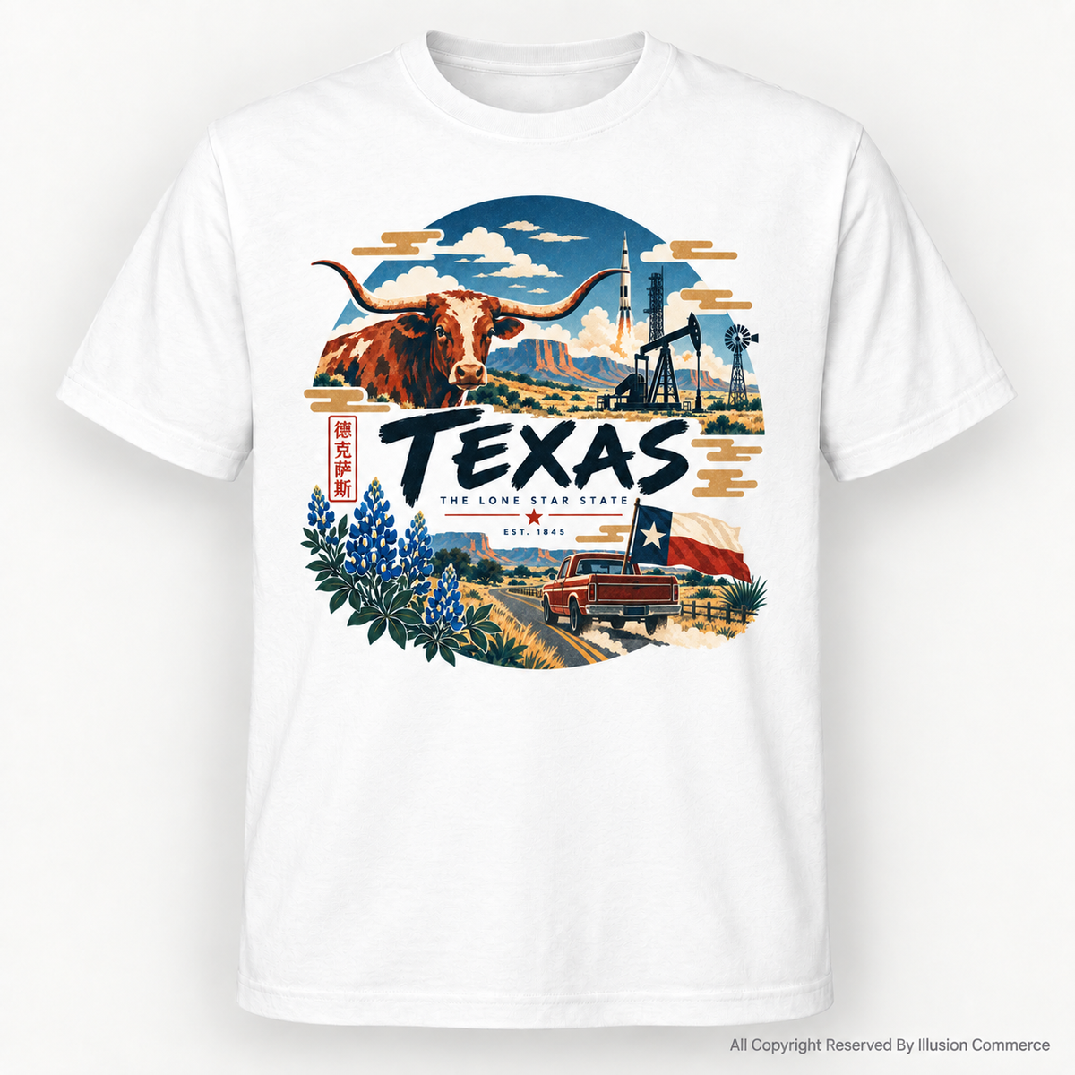 Illusion x American Hometowns-50 States Collection: Texas T-Shirt